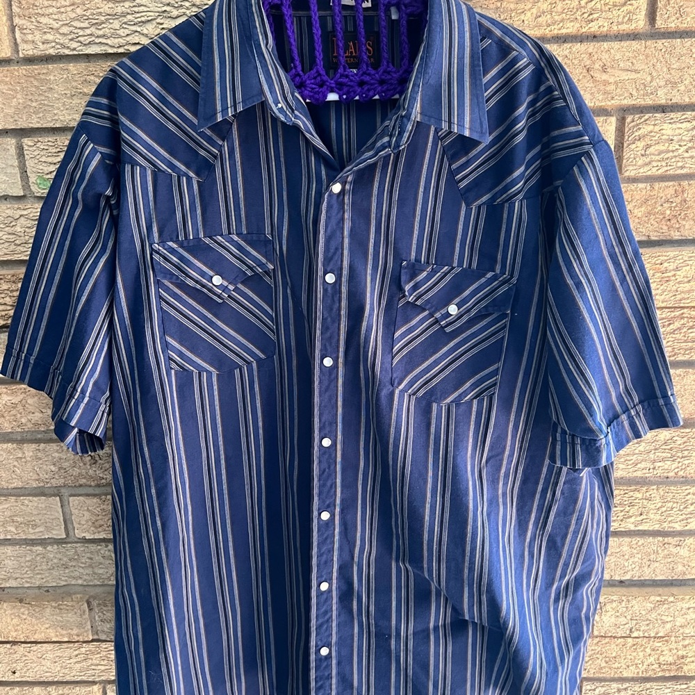 Western Big and Tall Pearl Snap shirt.